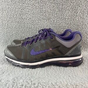 Nike Air Max+ 2009 Mens 12 Running Athletic Cushion Grey Purple Shoes 354744-017